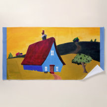 Toalla de playa HOME SWEET HOME