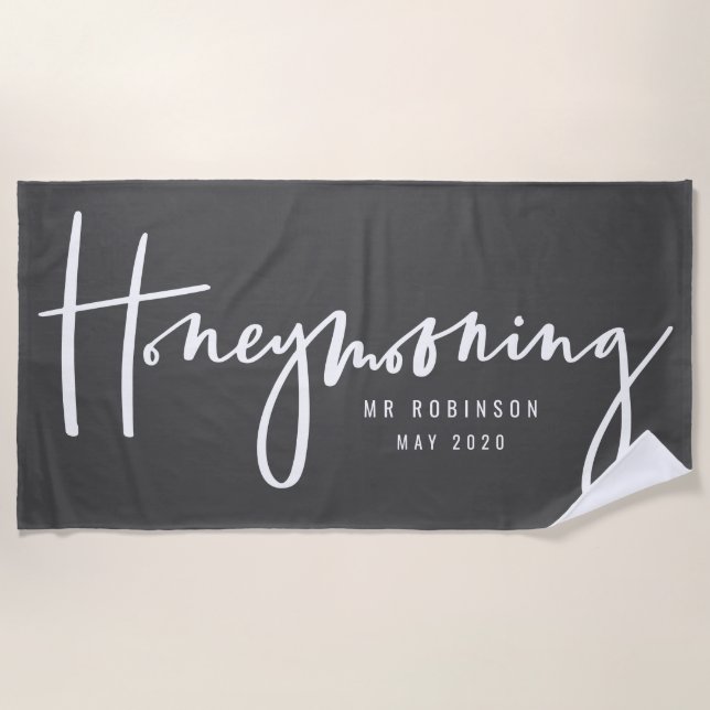 Toalla De Playa Honeymooning (Anverso)