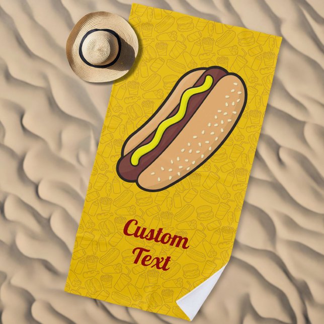 Toalla De Playa Hotdog (Subido por el creador)