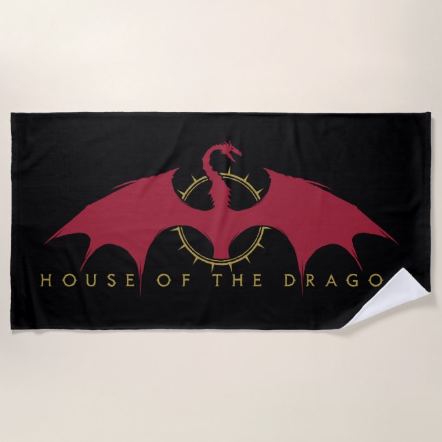 Toalla De Playa HOUSE OF THE DRAGON | Red Dragon Graphic (Anverso)