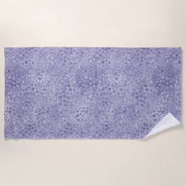 Toalla De Playa Huella de leopardo de la Purpurina Glitz