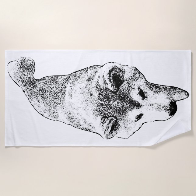 Toalla De Playa Huida de la confianza (Anverso)