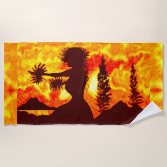 Toalla De Playa Hula Dancer  (Anverso)