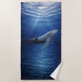 Toalla De Playa Humpback Whale Ocean Beach Towel