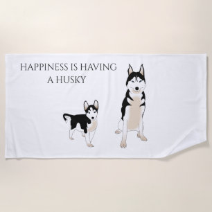 Toalla de playa Husky.