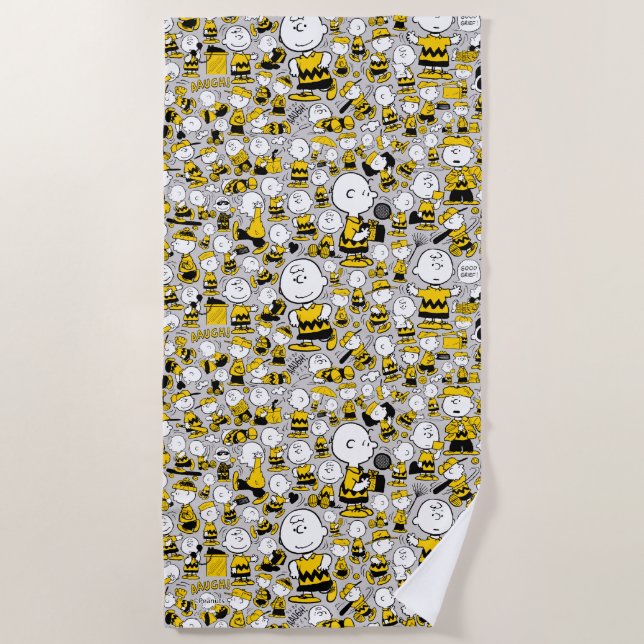 Toalla De Playa I Am Charlie Brown Pattern (Anverso)