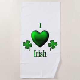 Toalla De Playa I Heart Irish
