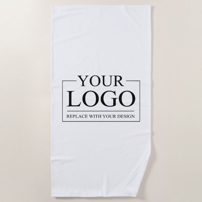 Toalla De Playa Idea Personalizado Boda personalizada Añadir logot (Anverso)