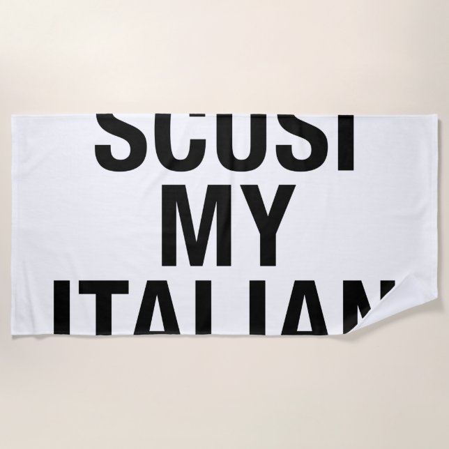 Toalla De Playa Idioma ITALIANO (Anverso)