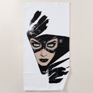 Toalla De Playa Ilustración de la portada de Catwoman: Las garras