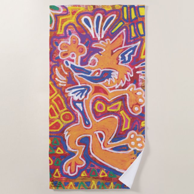 Toalla De Playa Ilustración de Mola2 (Anverso)