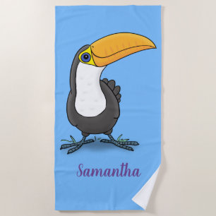 Toalla De Playa Ilustracion de personalizado toscano feliz