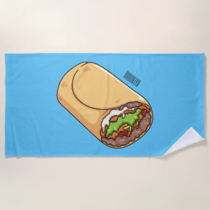 Toalla De Playa Ilustracion personalizado Burrito