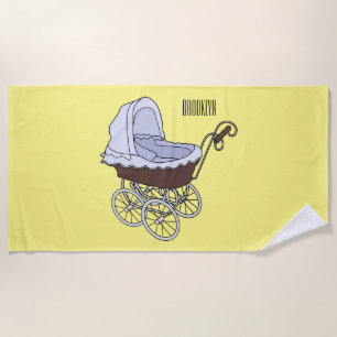 Toalla De Playa Ilustracion personalizado de Stroller