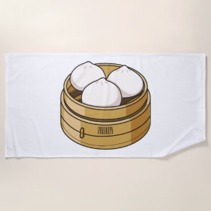 Toalla De Playa Ilustracion personalizado Dim sum