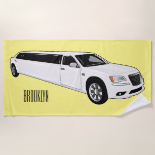 Toalla De Playa Ilustracion personalizado limusina