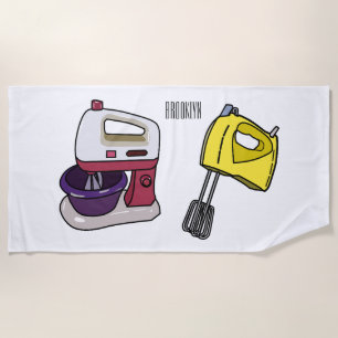 Toalla De Playa Ilustracion personalizado mezclador