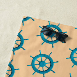 Toalla De Playa Imagen de la foto del volante de la rueda de la di