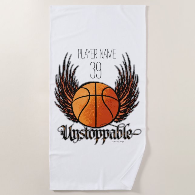 Toalla De Playa Imparable (baloncesto) (Anverso)