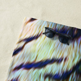 Toalla De Playa Impresión de la piel del tigre eléctrico