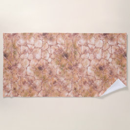 Toalla De Playa Impresión de Purpurina de Rosa de bolas