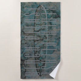 Toalla De Playa Impresión del tablero de surf de playa