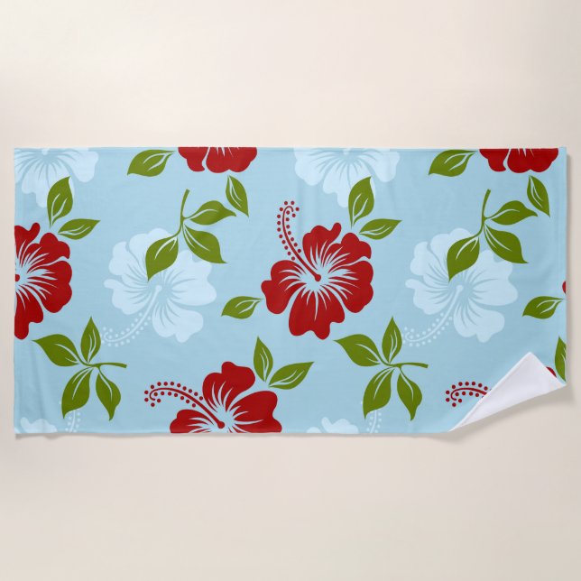 Toalla De Playa Impresión hawaiana (Anverso)