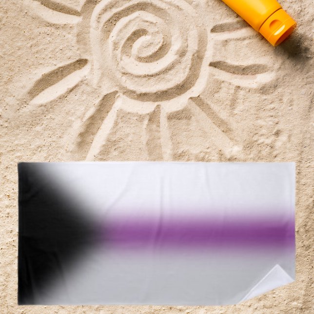 Toalla De Playa Indicador de Orgullo Demisexual de Gradiente - Ind (Subido por el creador)