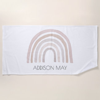 Toalla de playa infantil arco iris