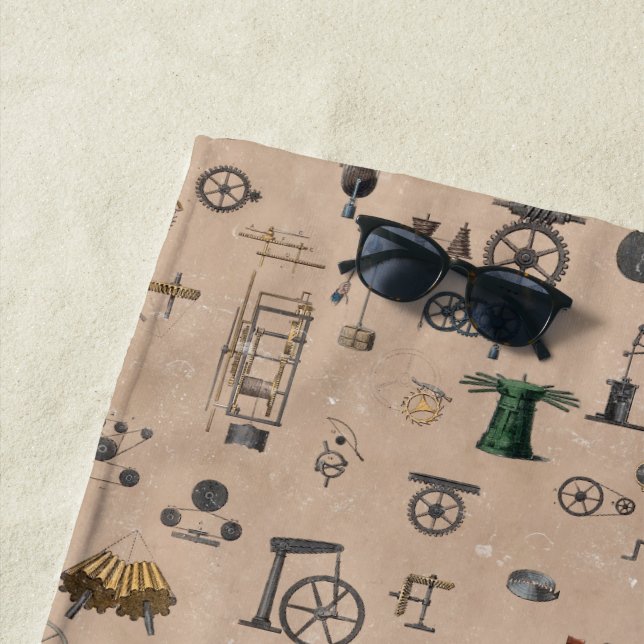 Toalla De Playa Ingeniería Antigua Científica Mecánica (In situ)