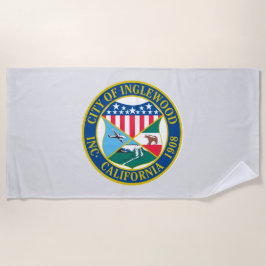 Toalla De Playa Inglewood California City Seal
