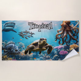 Toalla De Playa Inhabiting The Tropics