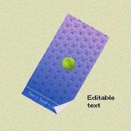 Toalla De Playa Iniciales personalizado texto con patrones rosa az