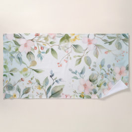 Toalla De Playa inspirado en flores de manzana