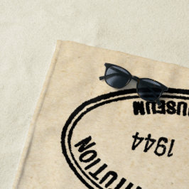 Toalla De Playa Institución Smithsonian con sello de biblioteca, 1