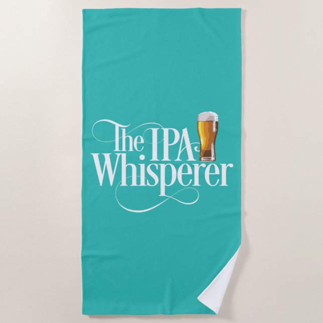 Toalla de playa IPA Whisperer (Anverso)