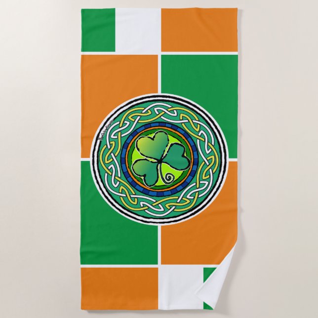 Toalla De Playa Irish shamrock (Anverso)