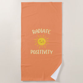 Toalla De Playa Irradiar Positividad