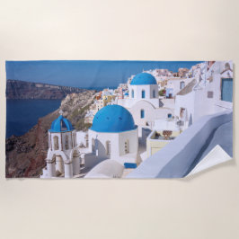 Toalla De Playa Isla de Santorini, Grecia