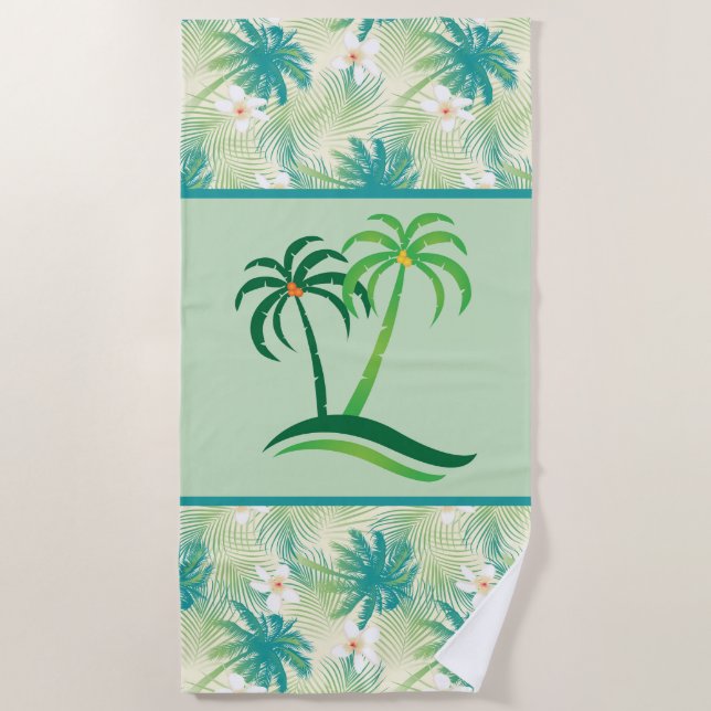 Toalla De Playa Isla Tropical (Anverso)