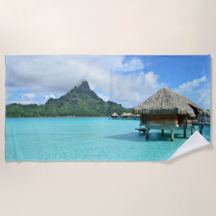 Toalla De Playa Isla y centro turístico de Bora Bora con la laguna