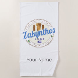 Toalla De Playa Isla Zakynthos Grecia Vacaciones recuerdo de época