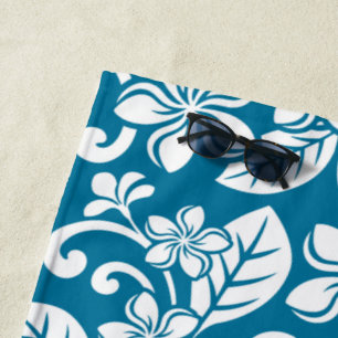 TOALLA DE PLAYA ISLAND PLUMERIA (AZUL CARIBE)