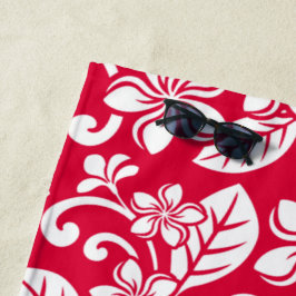 TOALLA DE PLAYA ISLAND PLUMERIA (STRAWBERRY RED)