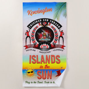 Toalla De Playa Islas en el Sol Trinbago Recuerdo