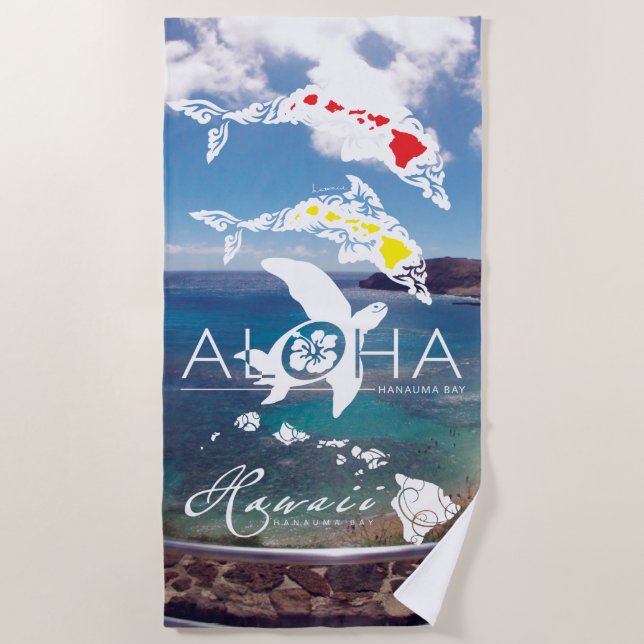Toalla De Playa Islas Hawaii Aloha (Anverso)