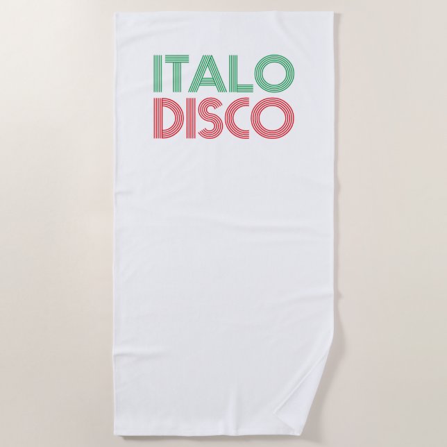 TOALLA DE PLAYA ITALO DISCO (Anverso)