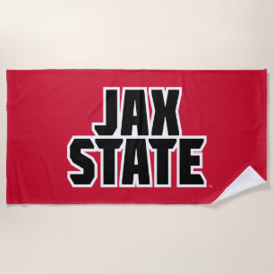 Toalla De Playa Jacksonville State University JAX STATE Bold Texto