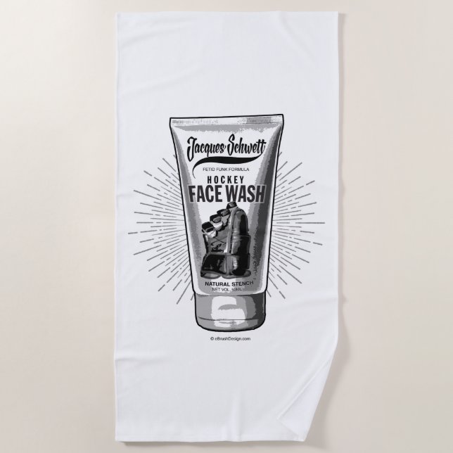 Toalla De Playa Jacques Schwett Face Wash (Anverso)