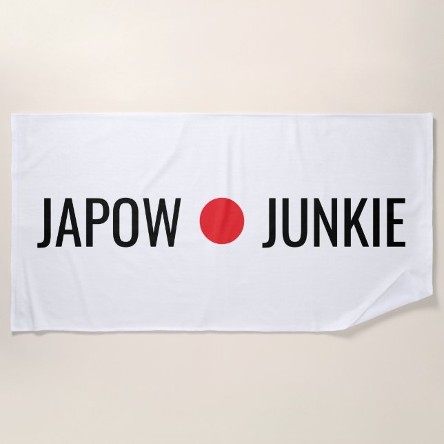 Toalla De Playa Japow Junkie  (Anverso)